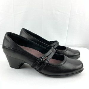 CLARKS Everyday Size 11 Black Leather Mary Jane